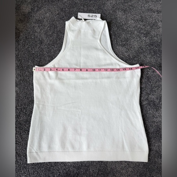 NWT 525 America Classic White Mock Neck Tank Top Women Medium - Picture 7 of 7